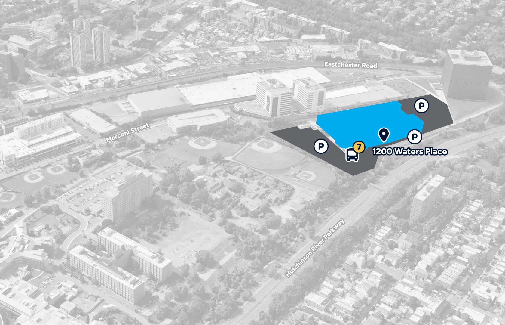 1200 Waters Place Conference Center map image