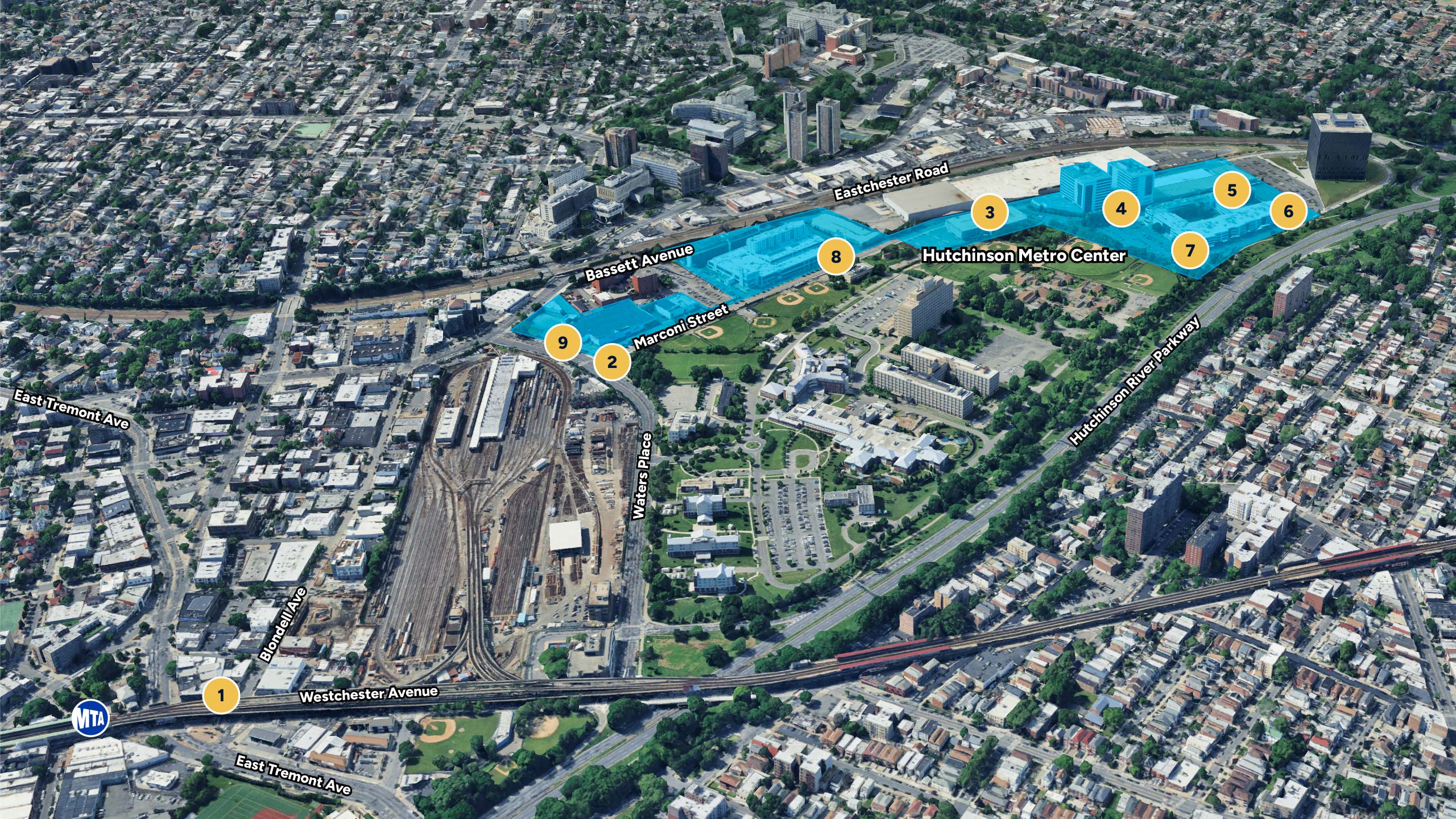Satellite View of HMC Shuttle Route